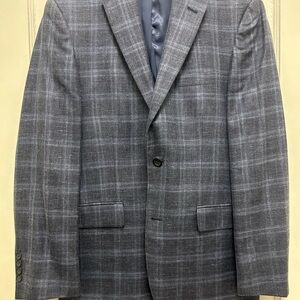 Pronto Uomo Charcoal Checkered Blazer